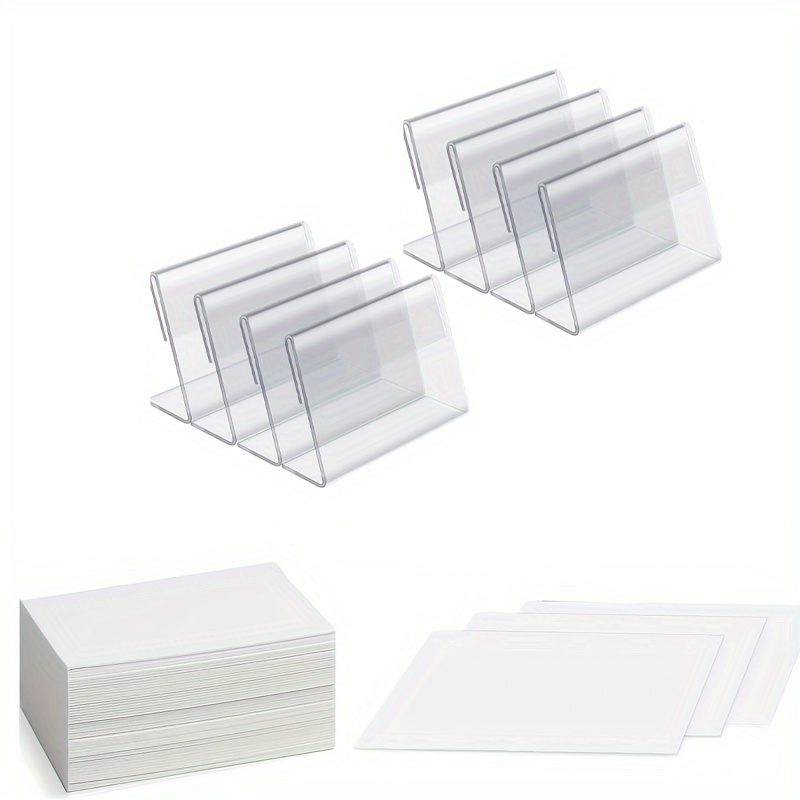 Etiquettes vierges plastique transparent -planche A4