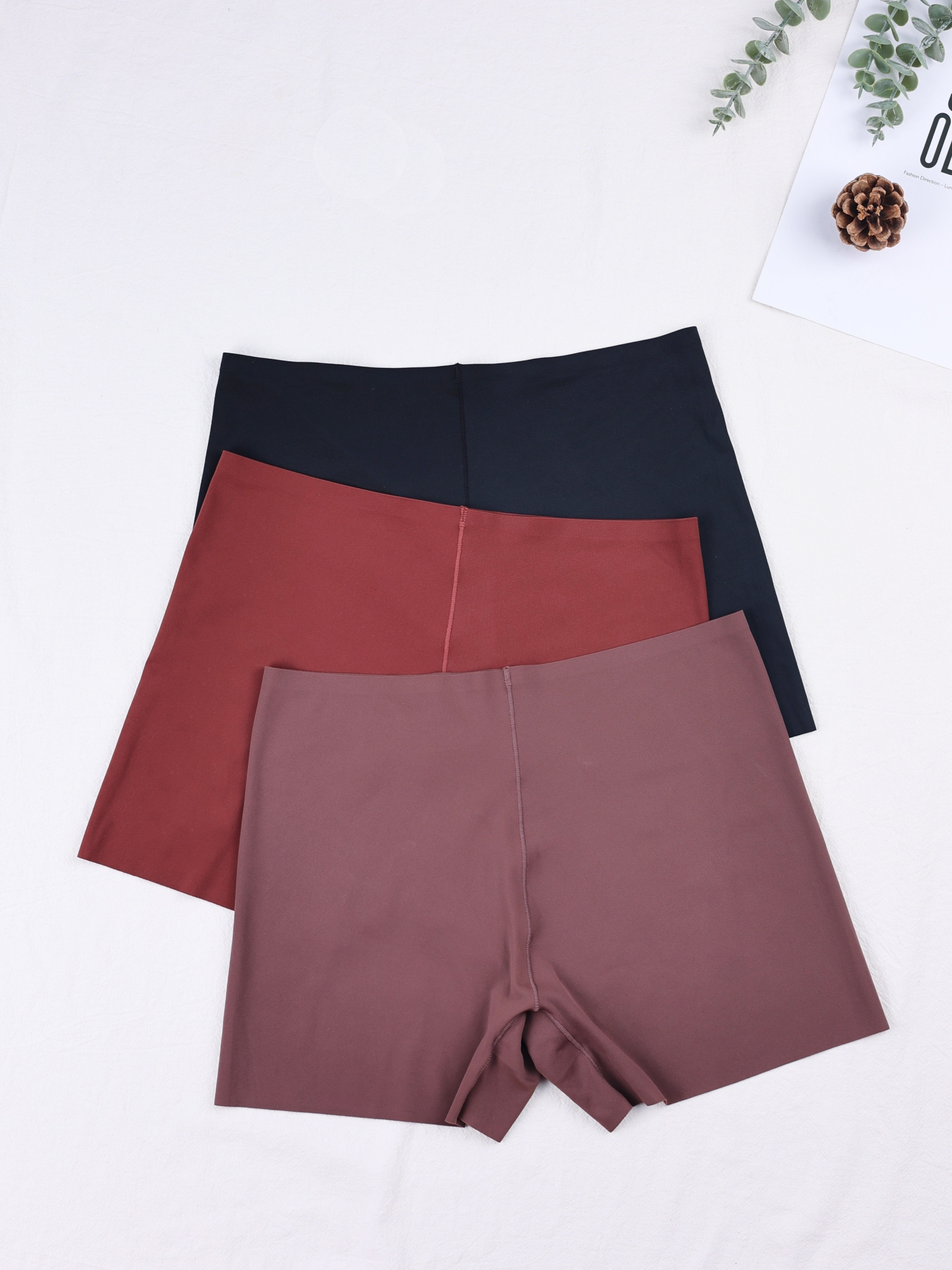 Womens Boy Shorts Underwear Soft Stretch Seamless Boyshort Panties  Comfortable Boxer Briefs for Ladies Pack