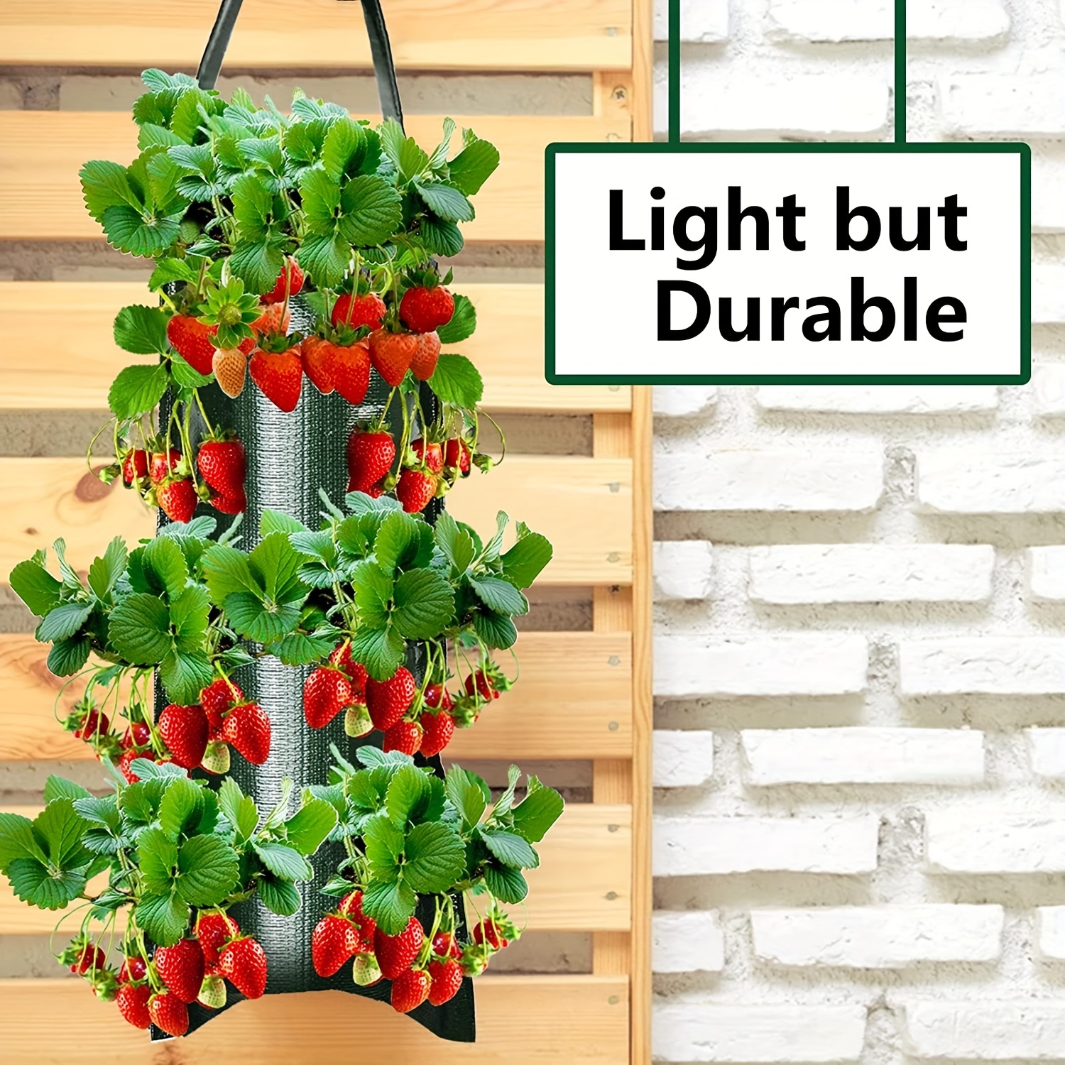 Hanging Plant Bag For Strawberry, Vertical Grow Bag For Vegetables