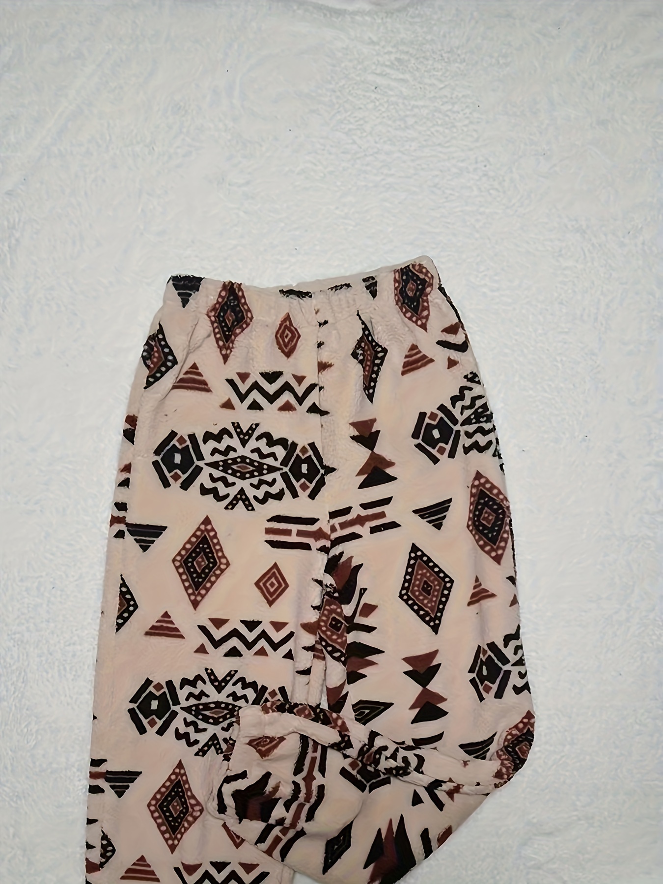Zara Woman Tribal Aztec Printed Trousers Size 10