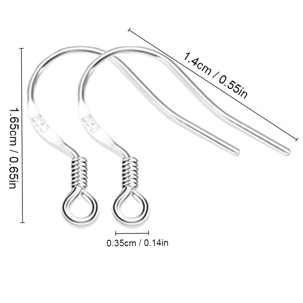 200pcs 925 Sterling Silver Earring Components