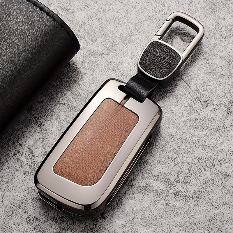 Zinc Alloy Leather Car Key Cover Case for Audi A3 8L 8P A4 B6 B7 B8 A6 C5  C6 4F RS3 Q3 Q7 TT 8L 8V S3 Key Fob Shell Accessories 