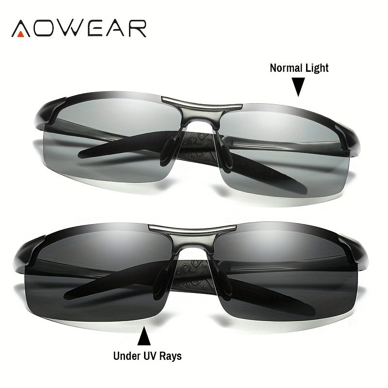 Aowear, Gafas De Sol Polarizadas Fotocromáticas Elegantes Y