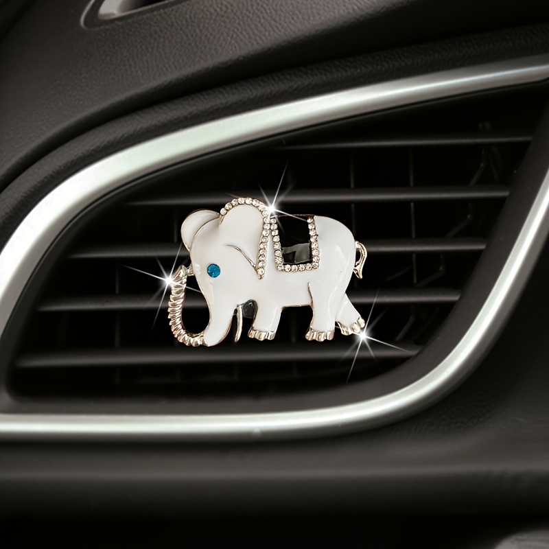 Crystal Elephant Car Air Freshener Vent Clip Car Diffuser - Temu Malaysia