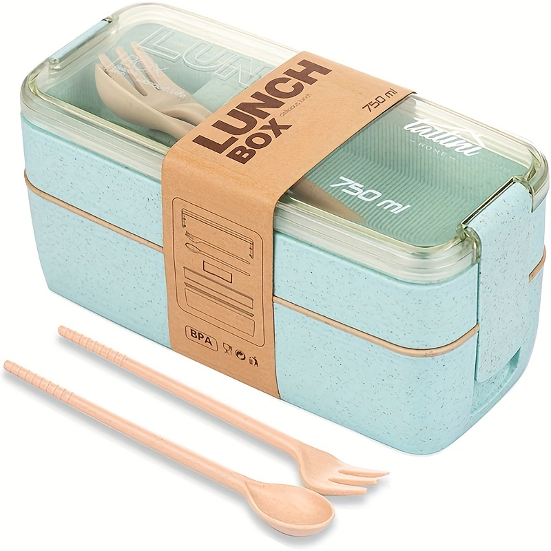 Adult Lunch Box, 1000 ML 3-Compartment Bento Lunch Box For Kids, Lunch  Containers For Adults Come With Chopsticks And Spoons, Leak Proof,  Microwaveable 