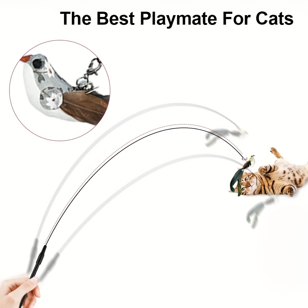 Sucker Cat Stick Absorbable and Hand-held Steel Wire Funny Cats