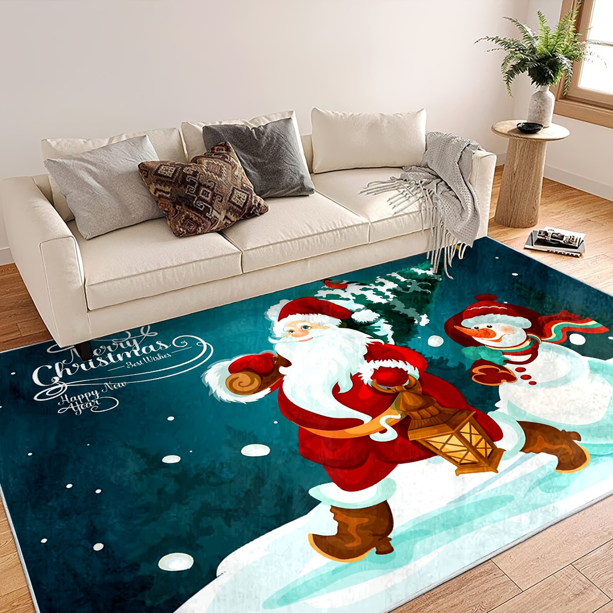 Christmas Santa Area Rug Christmas Area Rug Runner Non slip - Temu