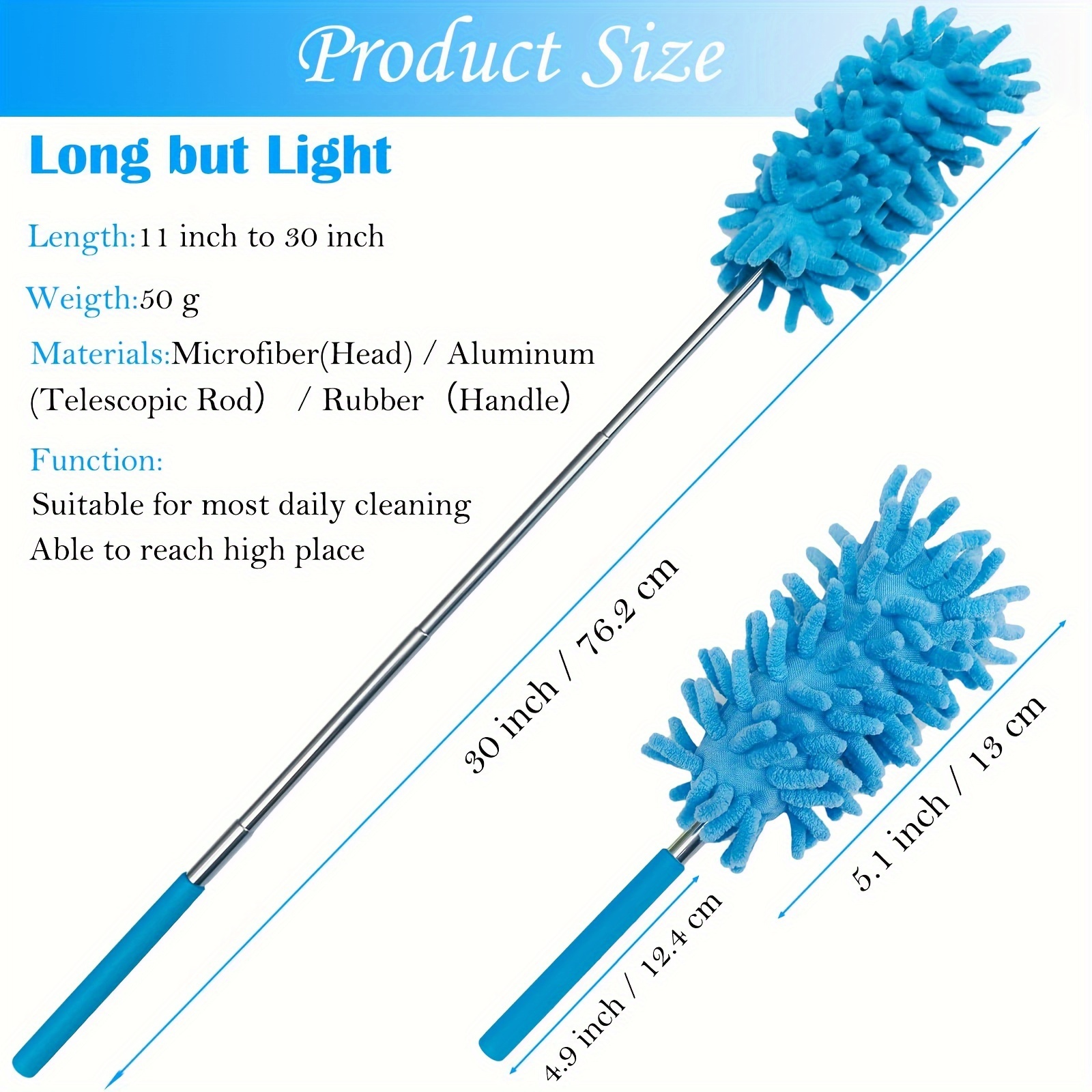 Microfiber Duster Brush Extendable Hand Dust Cleaner Anti - Temu