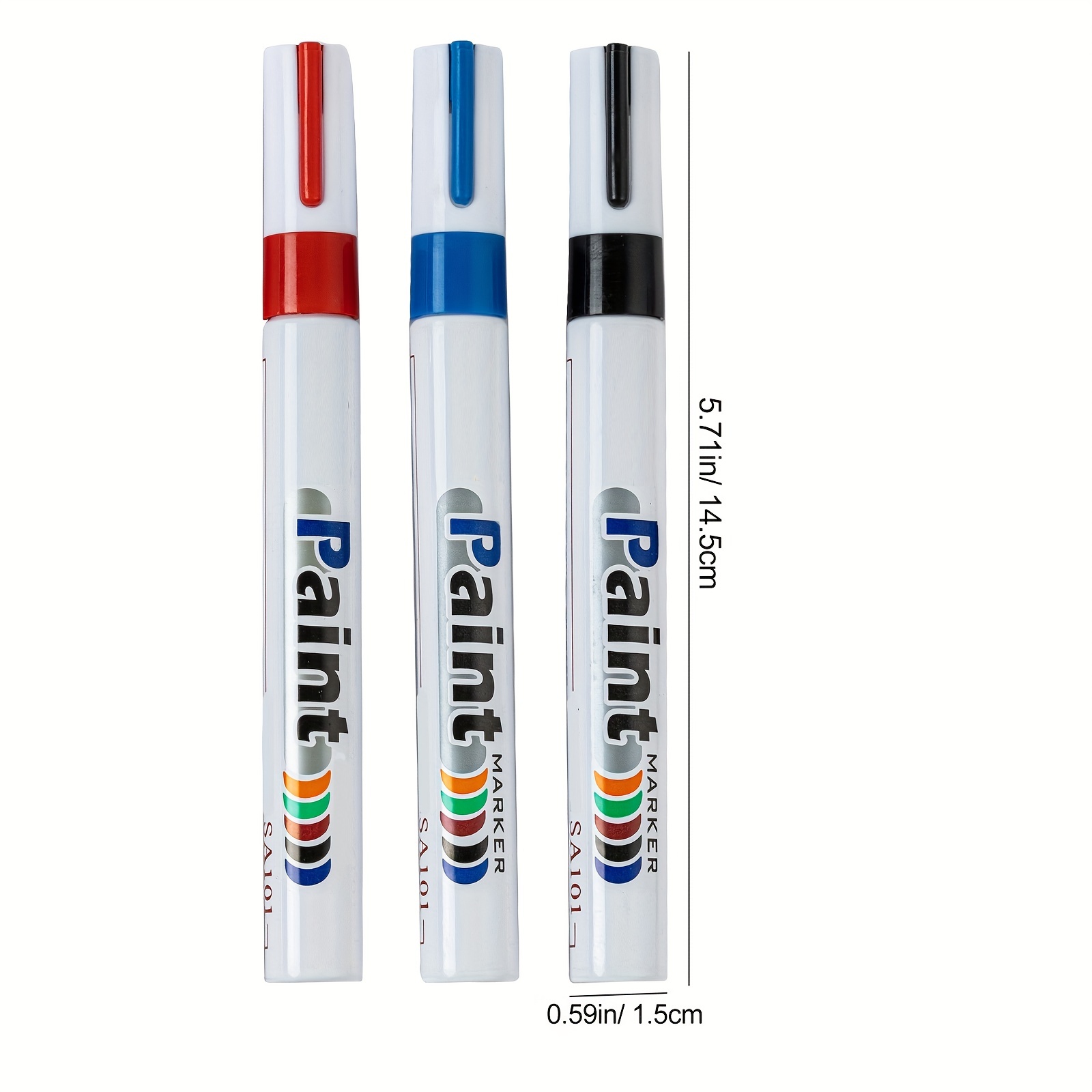 Colorful Paint Marker Pen Waterproof Lasting White Markers - Temu