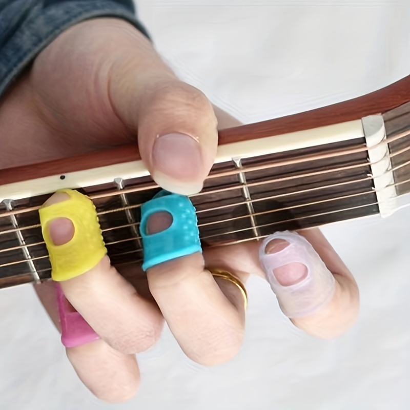 Protège-doigts en Silicone pour guitare acoustique - 2 tailles au