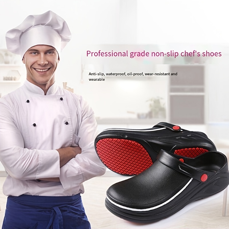 Ready Stock Safety Kitchen Slip-on Clogs Professional Slip Resistant Clogs  - Chef Clogs, Restaurant Work Shoe, Nurse Shoe, Garden Work Shoe for Men  and Women Unisex