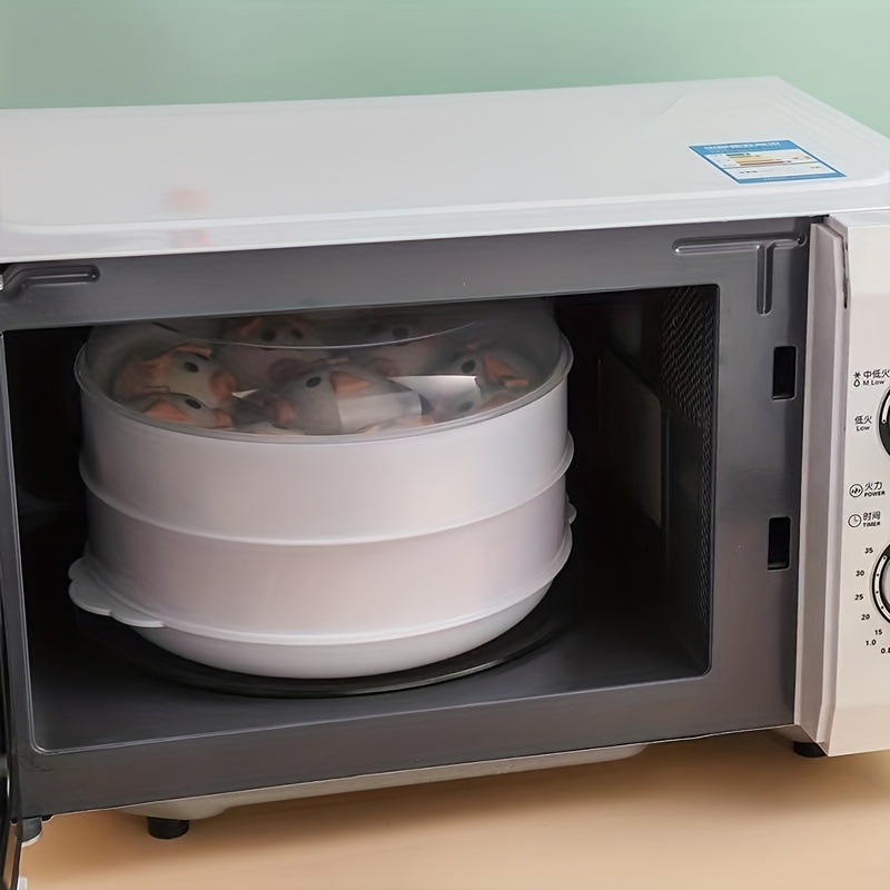 Plastic Microwave Steamer With Lid Double layer Food grade - Temu
