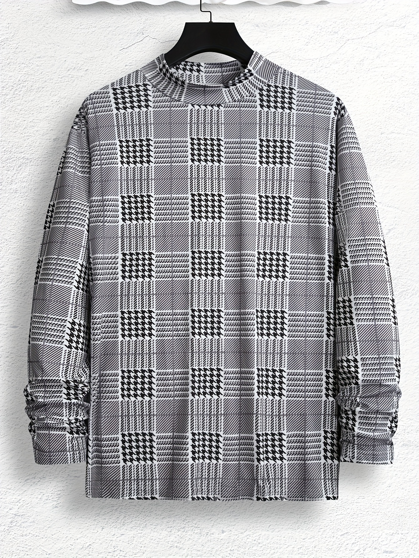 Plaid on sale turtleneck mens