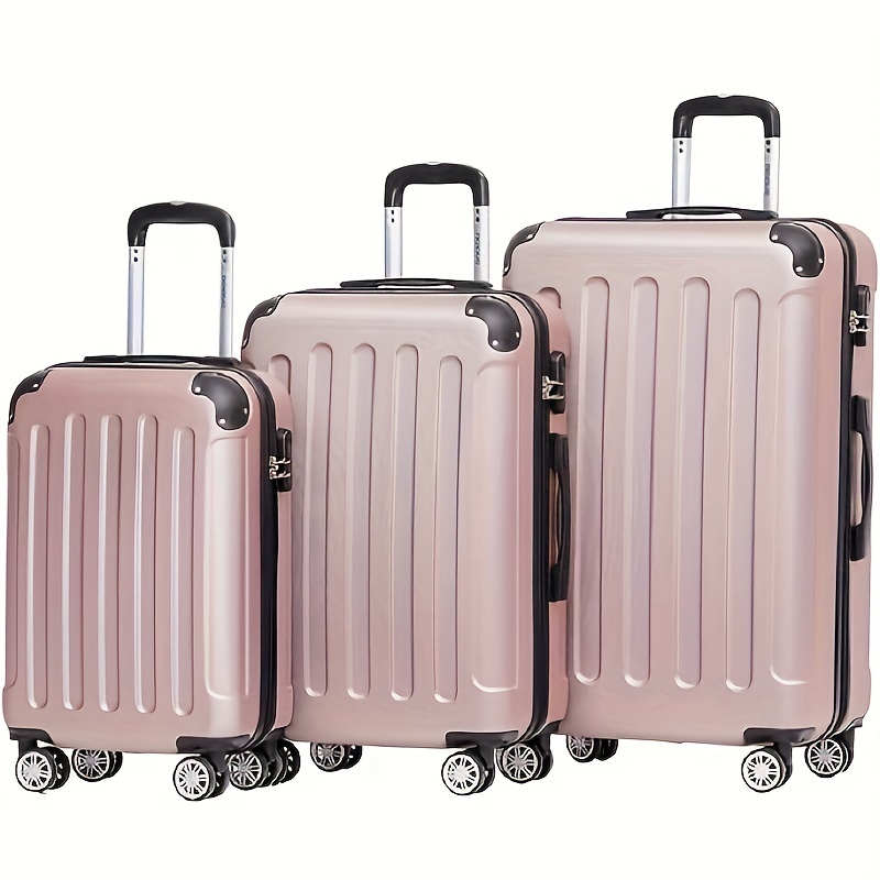 Travel Luggage Bag Sets Solid Color Storage Bags Versatile - Temu