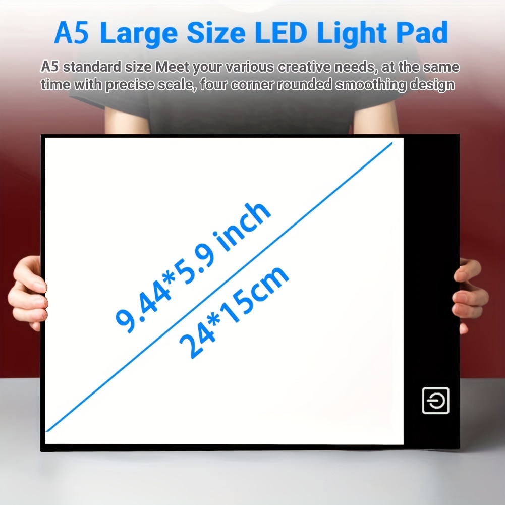 A5 LED Dimmable Tracing Light Box Drawing Board Art Design Pad