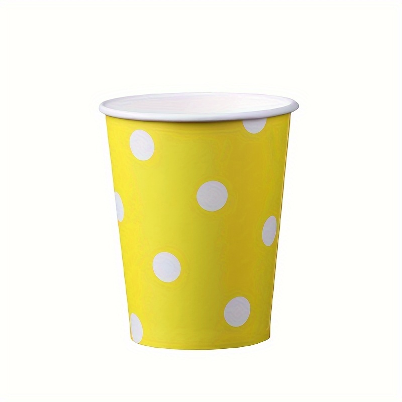 Polka Dot Paper Cups, Disp0sable Party Cups, Multicolored Party Cups, Polka  Dot Paper Cups, Eco-Friendly Disp0sable Drinking Cups, Beverage Drinking