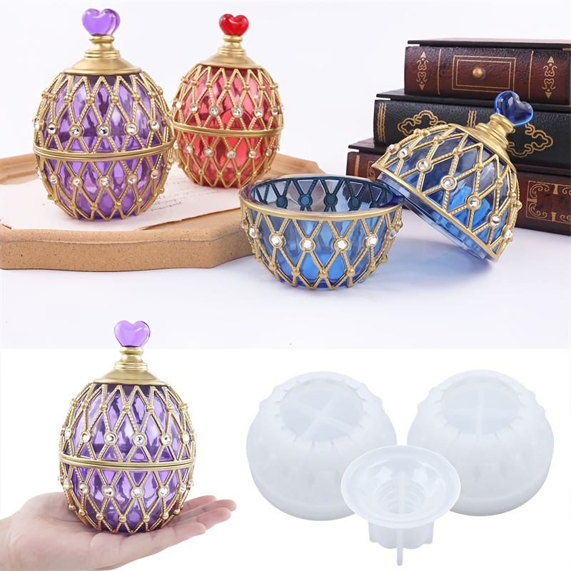 Egg Shape Storage Jewelry Resin Mold Egg Shape Jewelry Box Temu