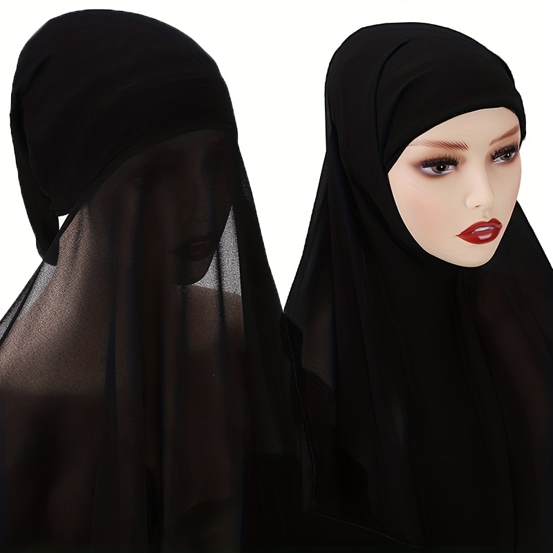 Chiffon Scarf Head Hijab Wrap Solid Shawls For Women