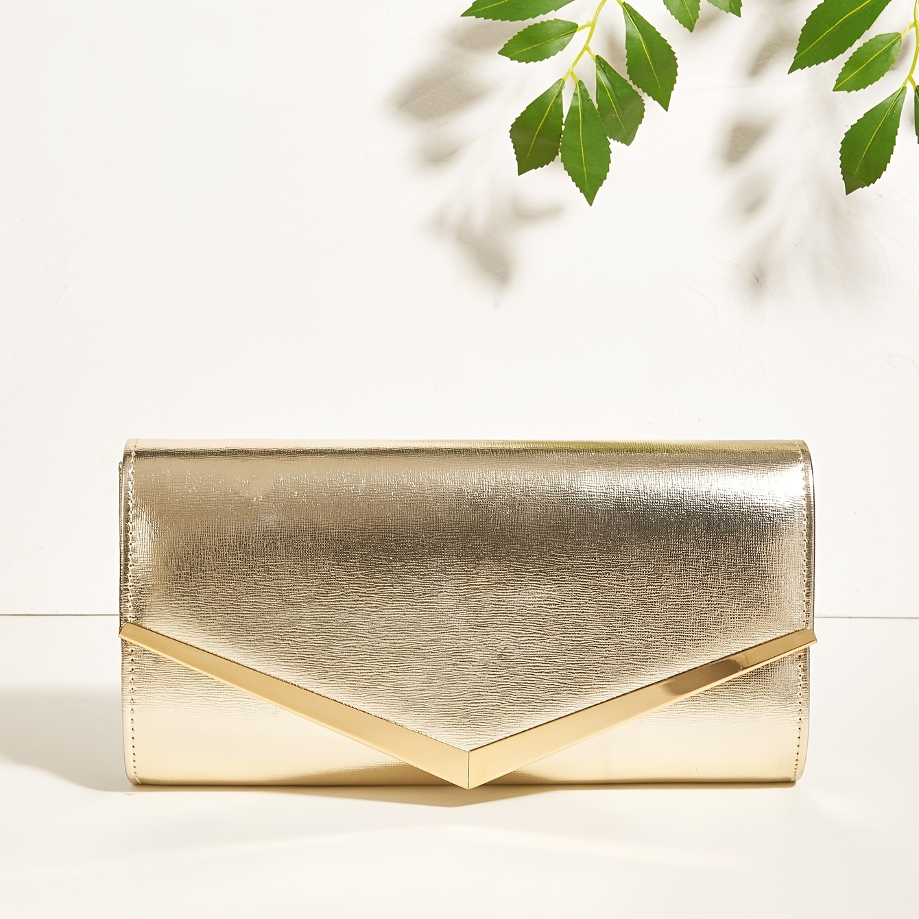 Metal Decor Clutch Bag For Party Shoulder Bag