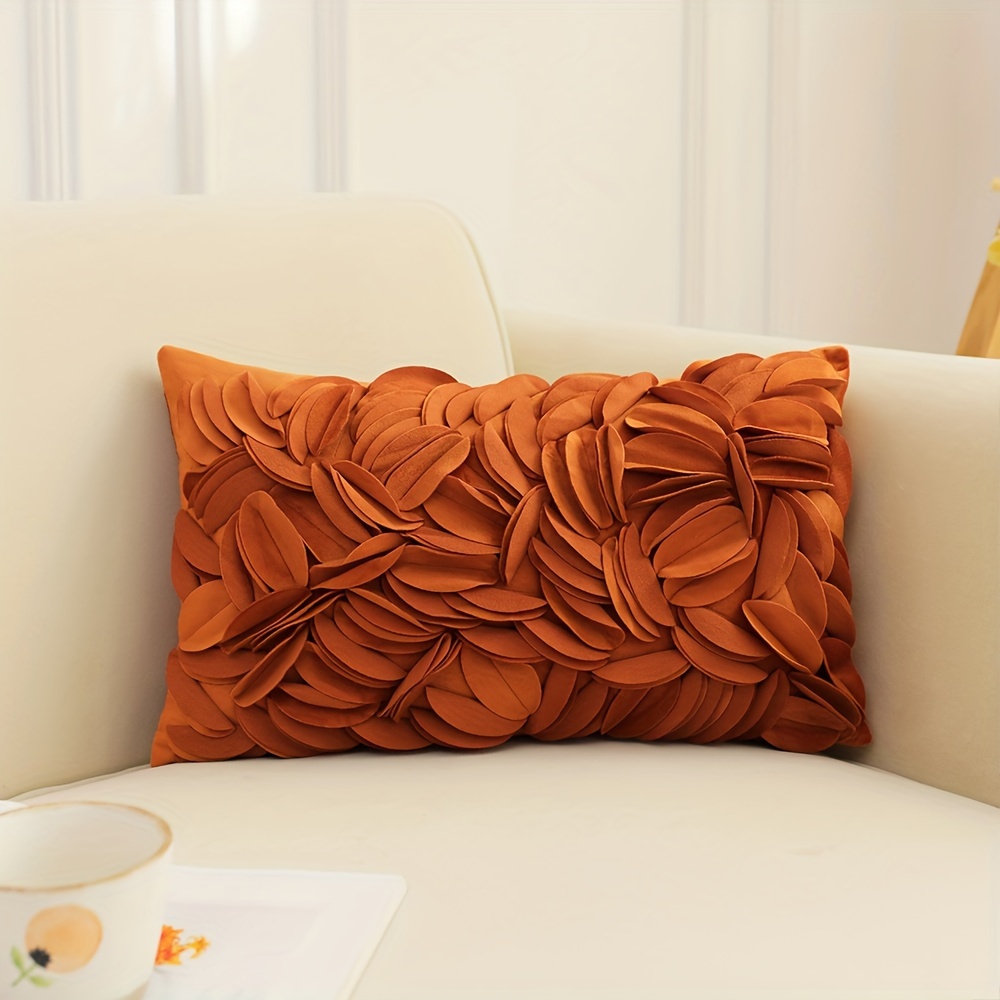 E-shop weicher Garten-Wohnzimmer-Sofa-Kissenbezug, Kissenhülle aus weichem Stoff-Samt, handgefertigter Kissenbezug, Kissenbezug ohne Kissenfüllung