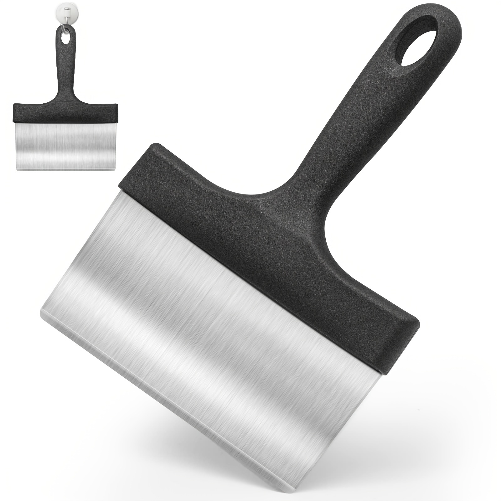 1pc Black Cleaning Tool For Kitchen, Including Kitchen Scraper