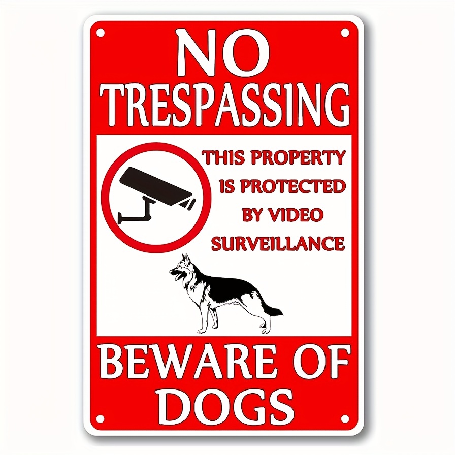 Panneau Attention au chien propriété privée