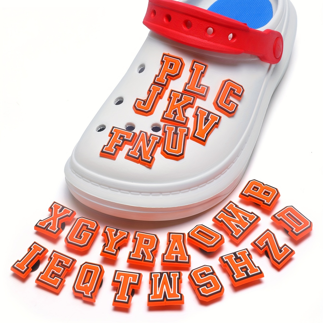 Letters Numbers Inspired Shoe Charms For Croc Clog Sandals, Alphabet Abc-z  Letter,deluxe Accessories Charms For Boys Girls Teens And Adults Party  Favor - Temu Cyprus