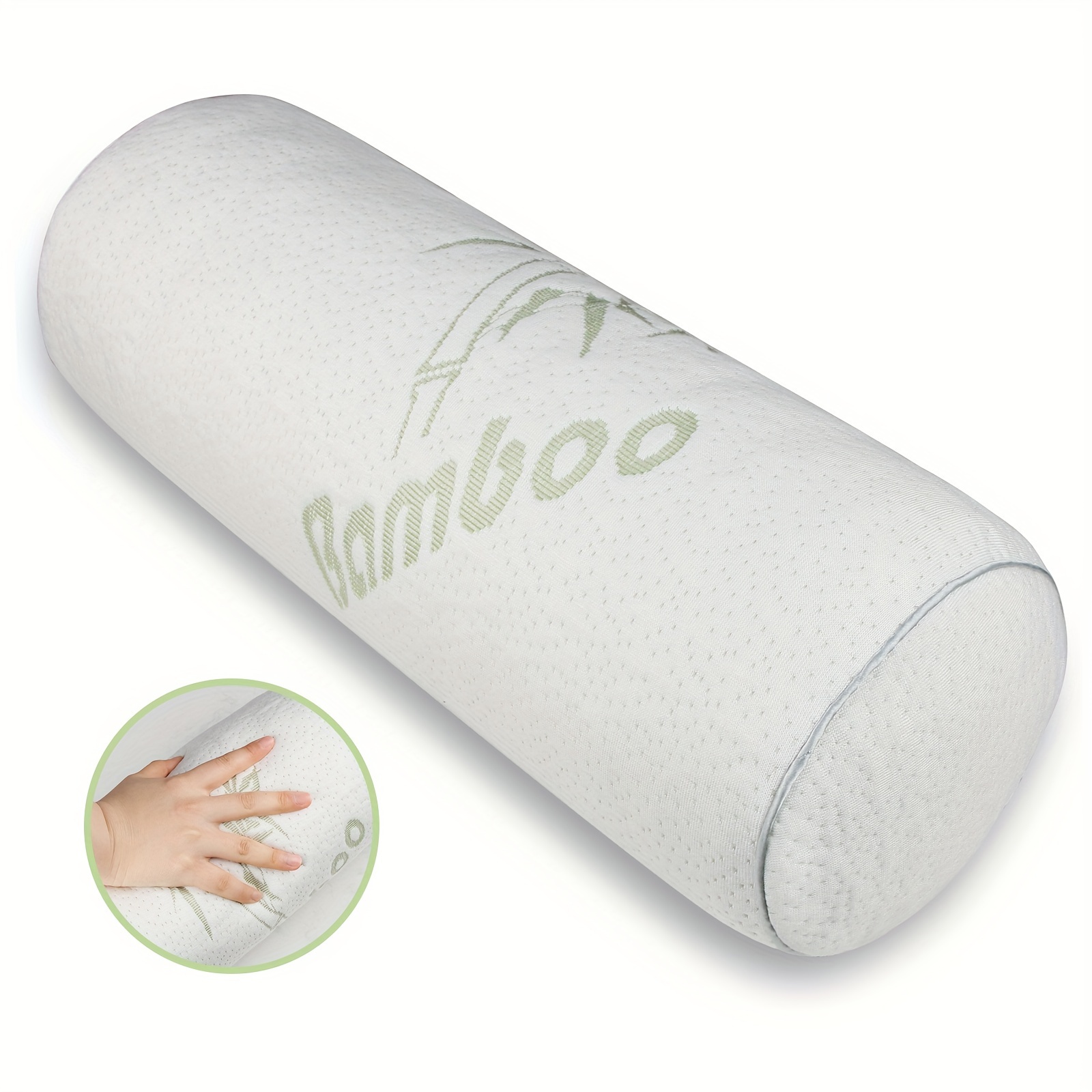 Almohada redonda de 150cm de largo para el hogar, cojín con cremallera,  lavable, rectangular, para dormir