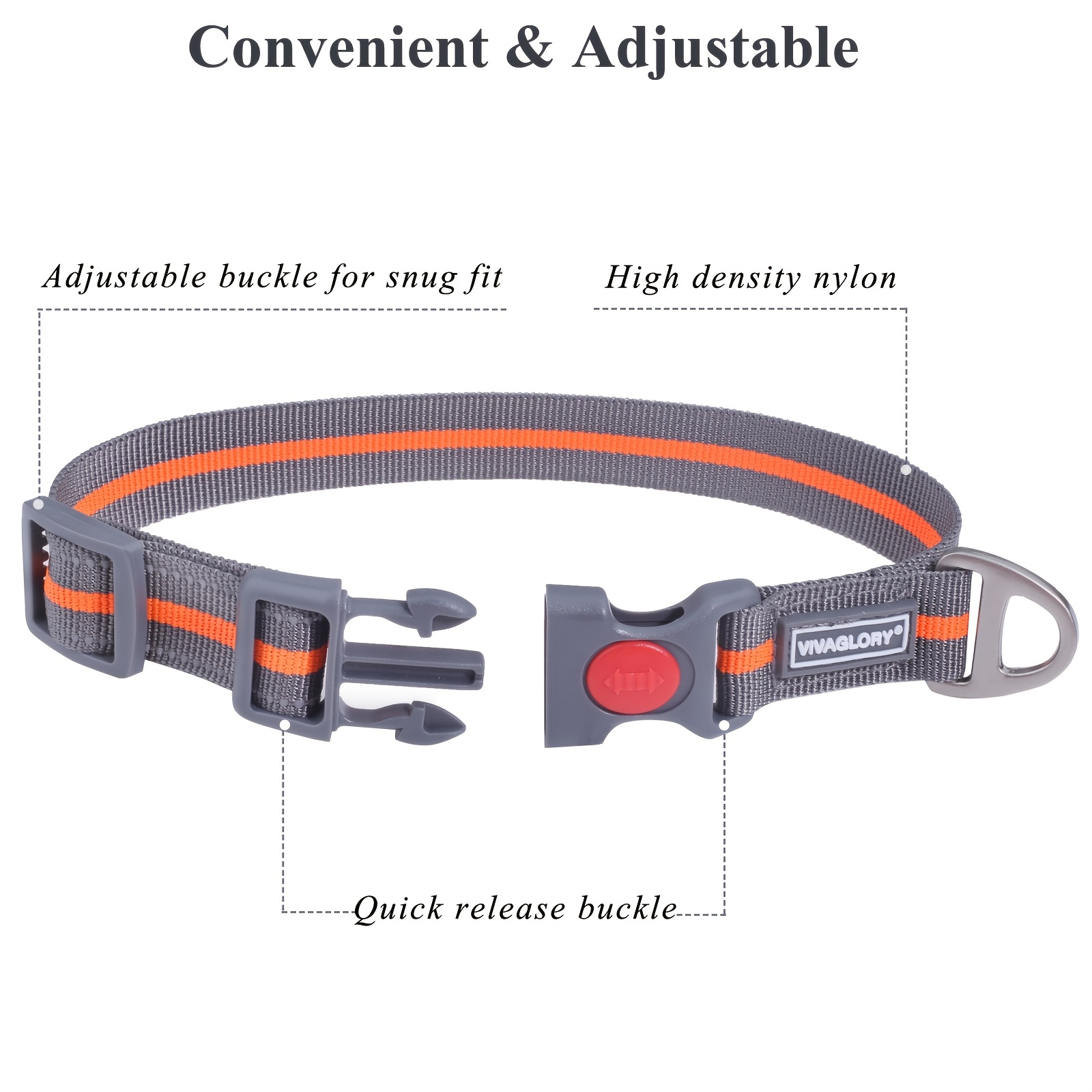 Quick release sales safety dog collar