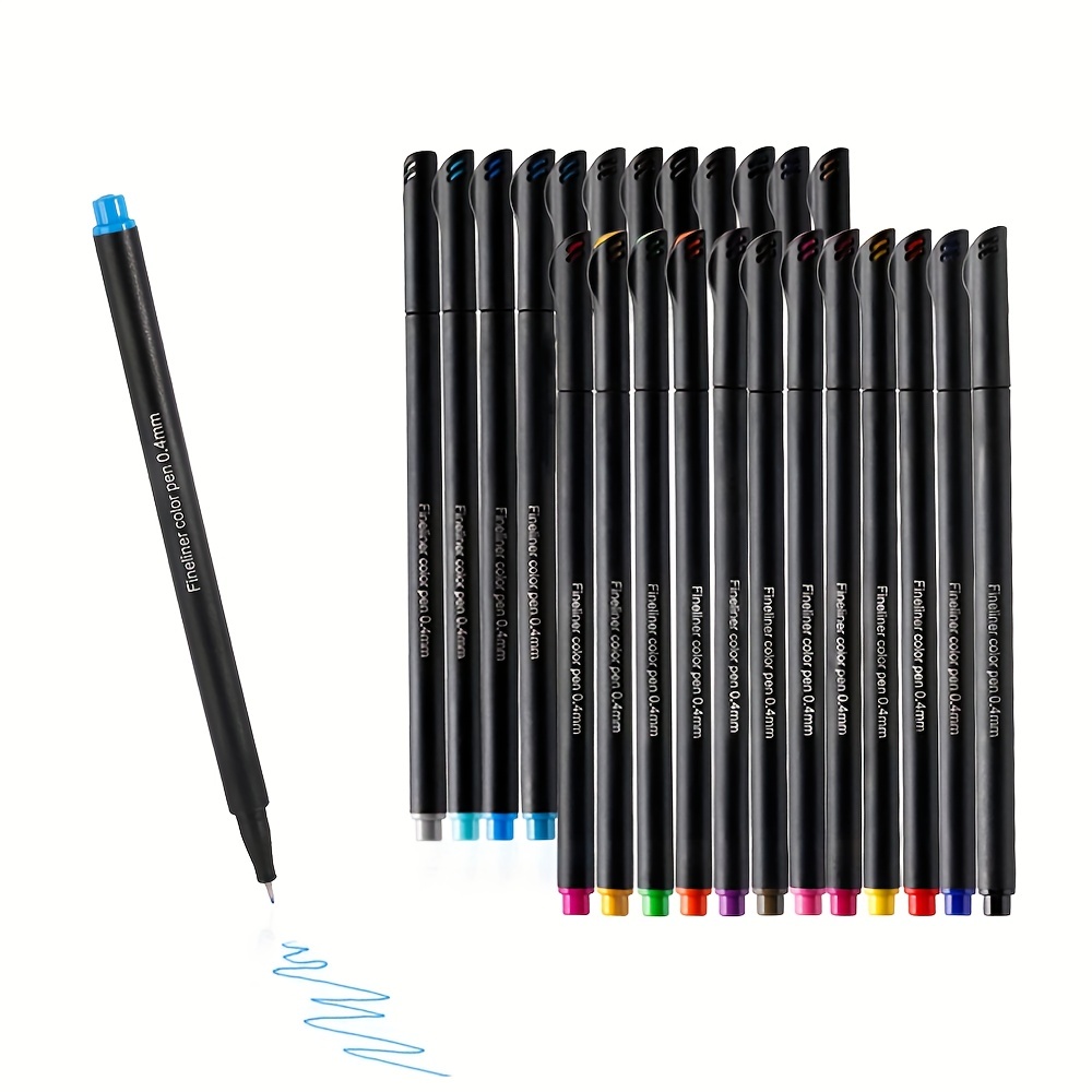 0.4mm Fineliner Pens 12/24/36/48/60/100Pcs Colored Professional