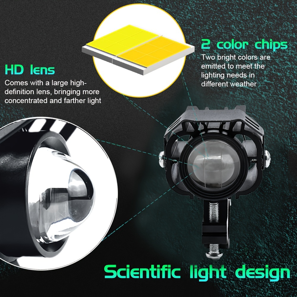 Motocicleta Mini Luz de señal intermitente Universal LED Bombilla  intermitente Se la la adaptaciónción a piezas de repuesto ACC Dirt Bike  Lámpara Naranja Plateada shamjiam Pon la luz de cruce