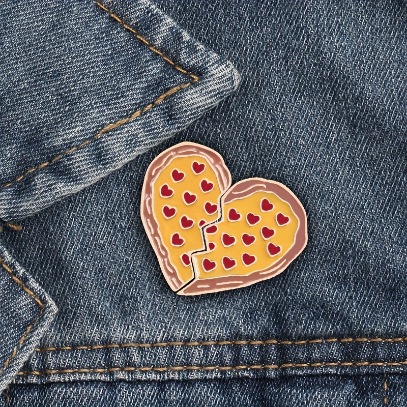 Colorful Pizza Enamel Pin Fun Accessory Clothes Backpacks - Temu