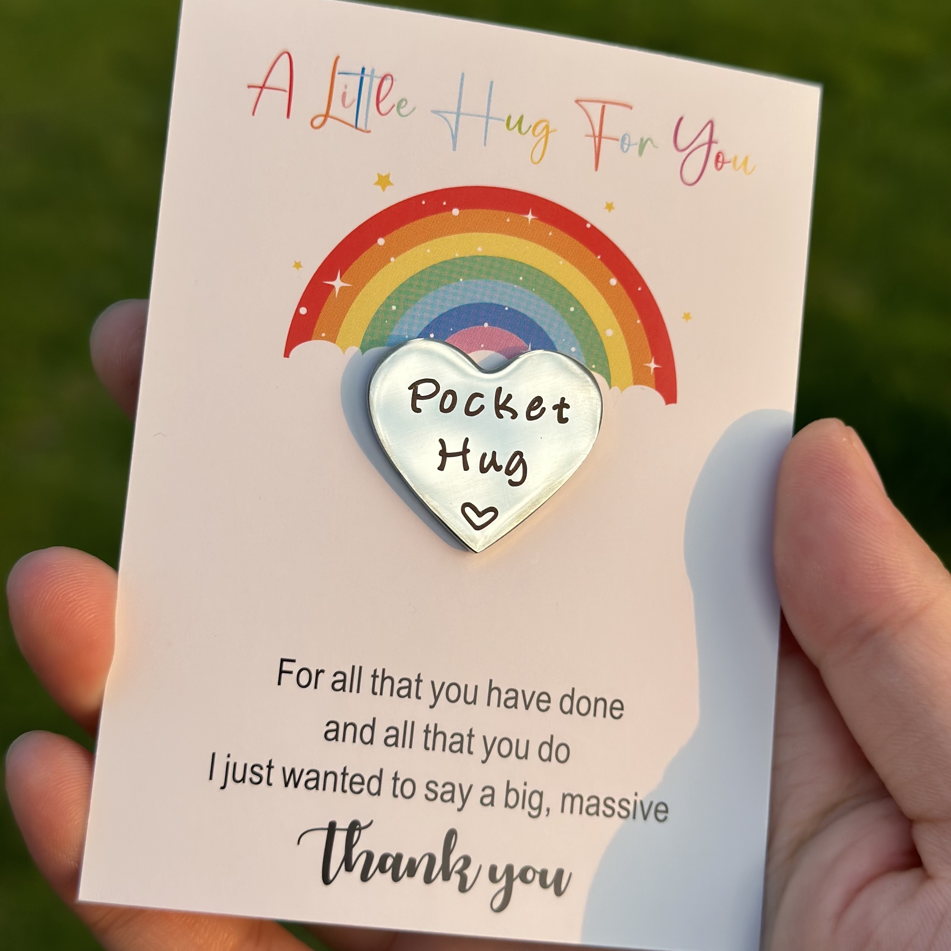 Rainbow Friends Hug it Out | Greeting Card