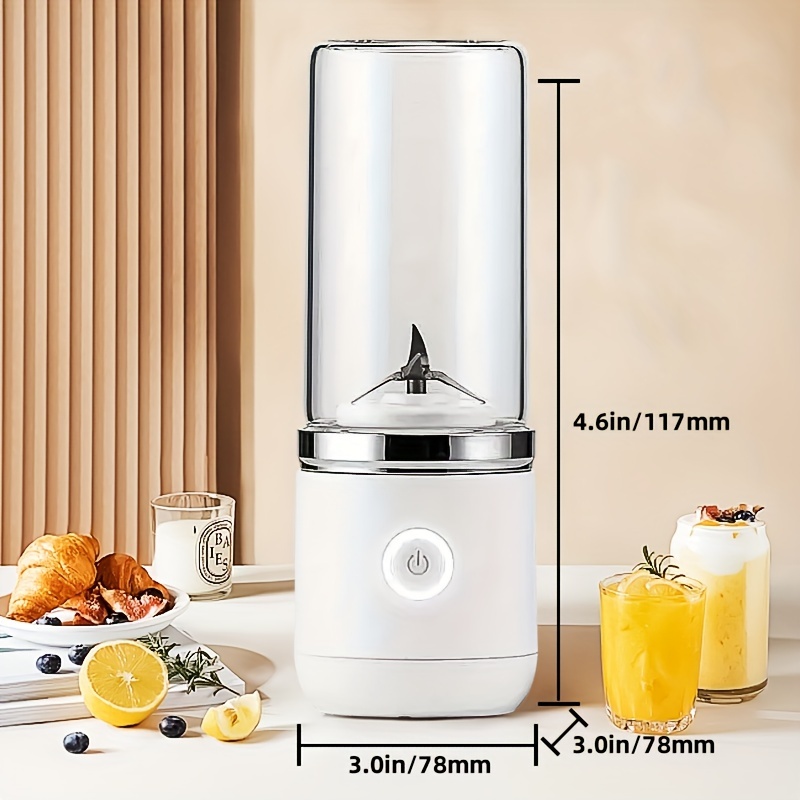 AUGIENB 500ML Electric Glass Juicer Cup Fruit Extractor - Personal Portable  Blender