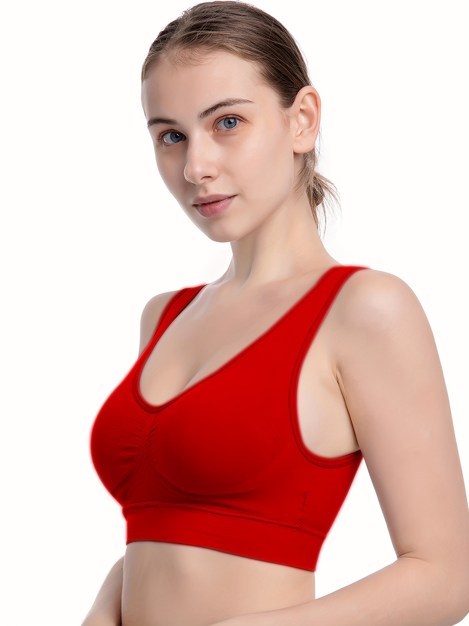 Women Sports Bra Racer Back Hollow Out Adjustable Hook-and-eye Closure  Removable Padded Athletic Workout Crop Tops (Color : Blue, Size : Medium) :  : Clothing, Shoes & Accessories