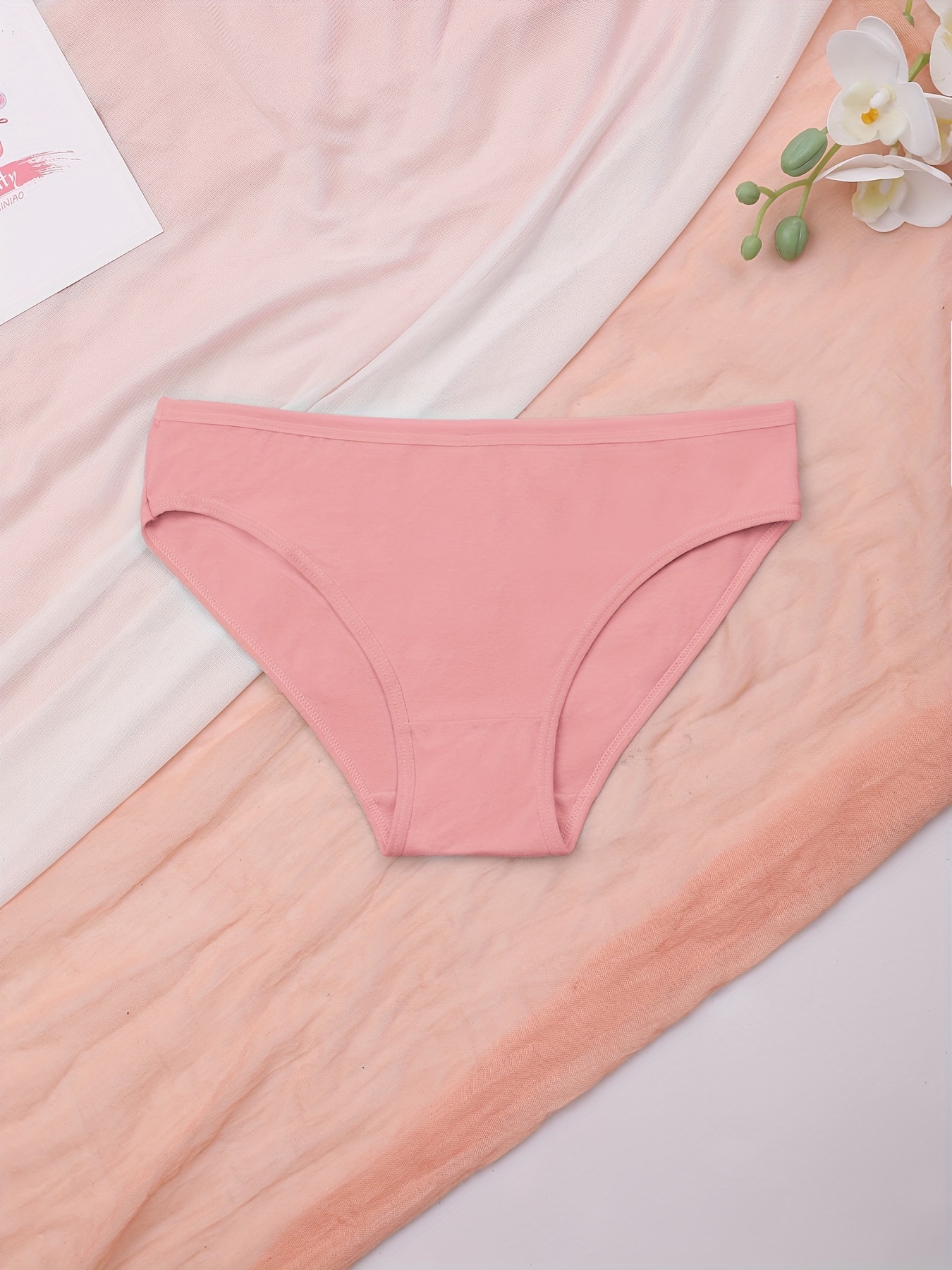 Soft Color Panties Lightweight Scalloped Briefs Women's - Temu Canada