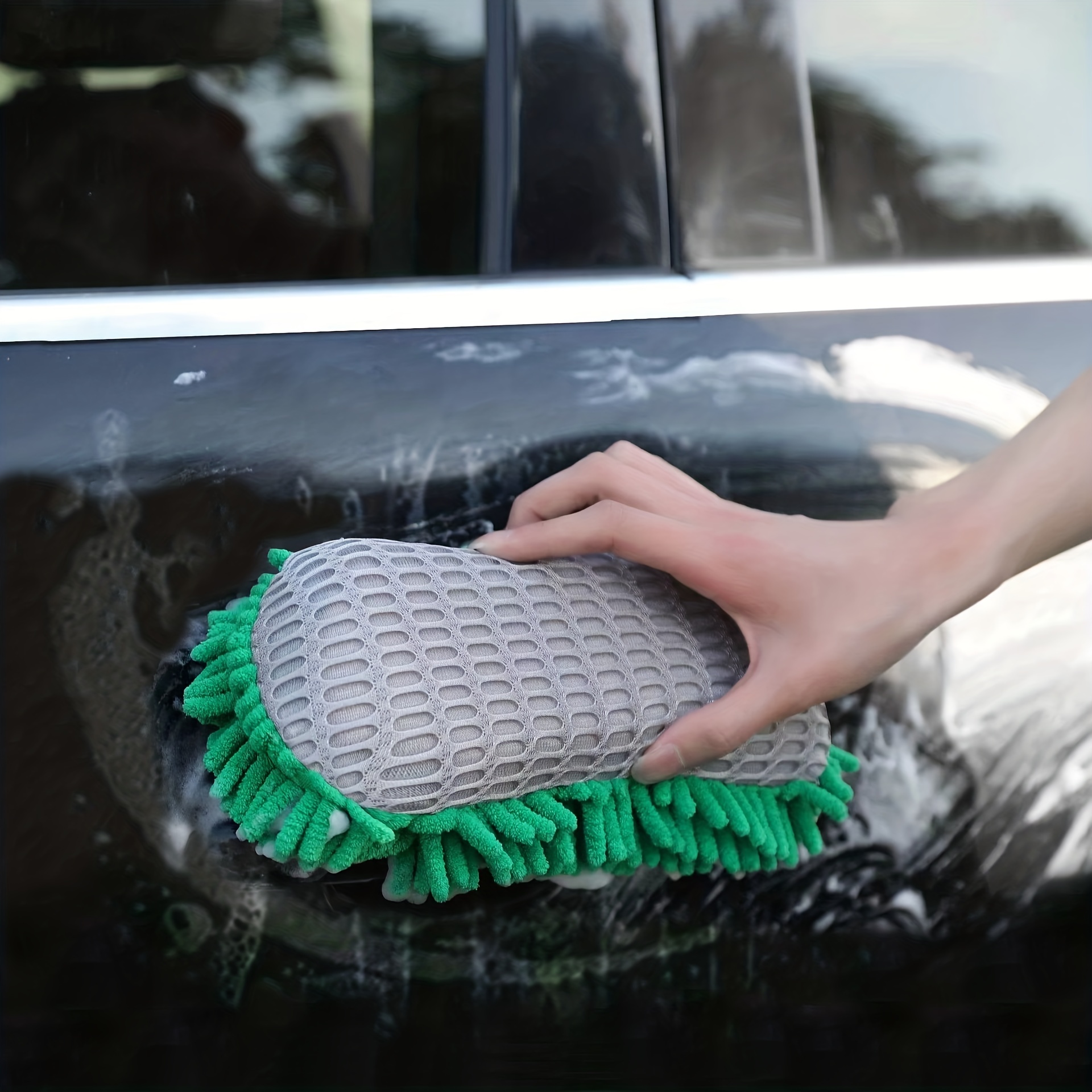 Large Figure 8 Chenille Car Wash Sponge Rubbing - Temu