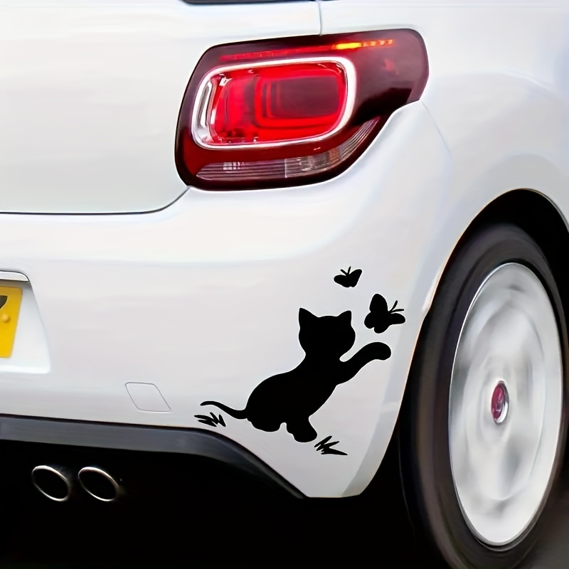 Car Cartoon Sticker Animal Cat Decal Body Reflective Sticker, Car Body Decoration Sticker Sticker Car Accessories