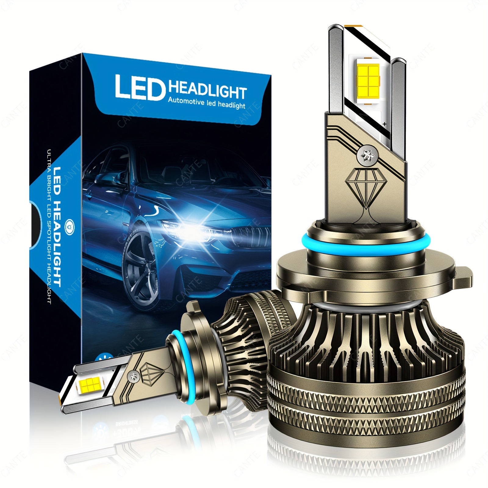 H1 Led Headlight Bulbs 3800 Lumens Bright 6000k 6500k White - Temu