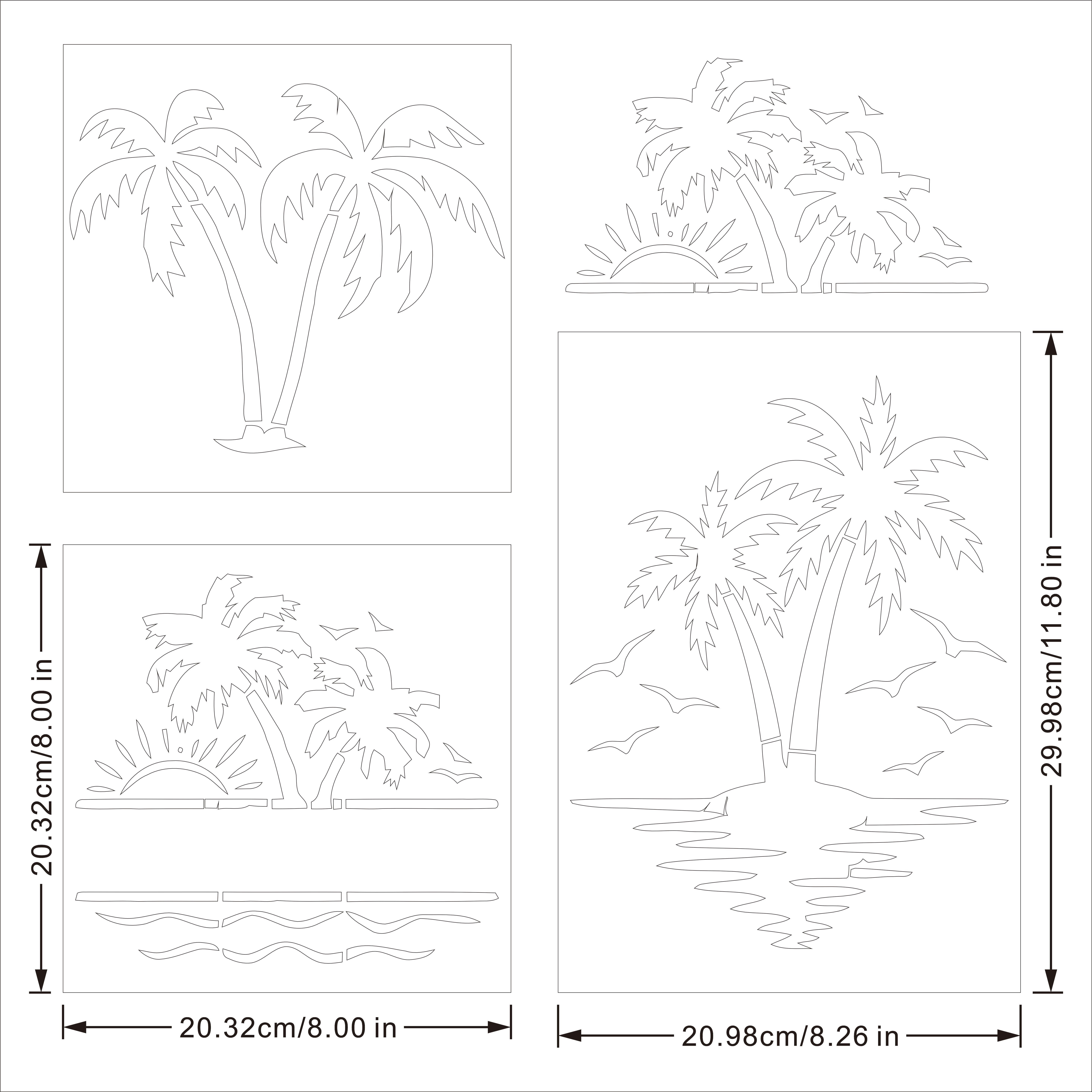 printable palm tree template