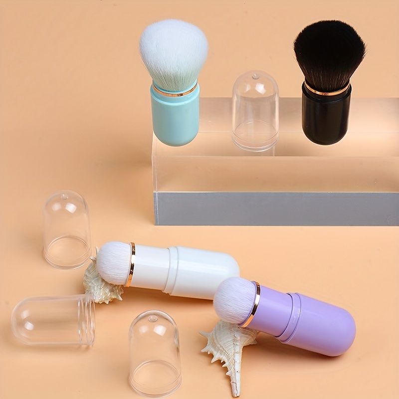 Portable Mini Makeup Brush Soft Wool for Blush Powder - Travel Friendly