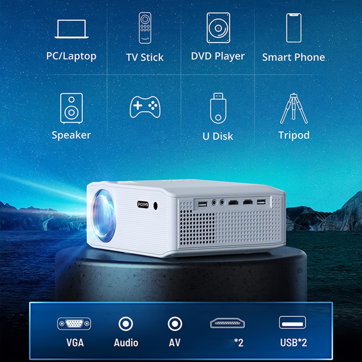 5g Wireless Hd 1080p Proyector Portátil Teléfono Móvil Nuevo - Temu