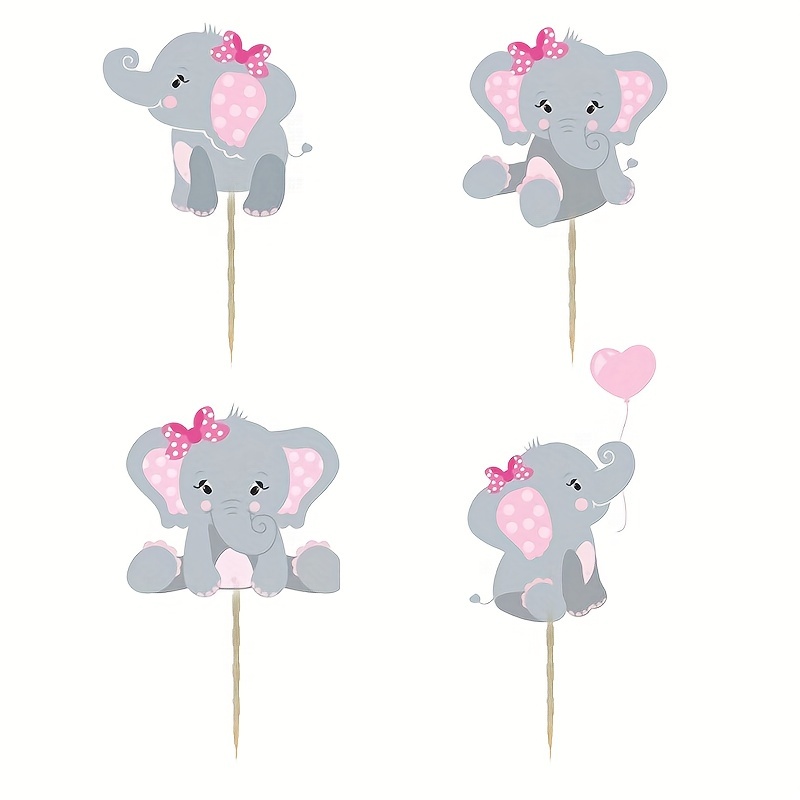 Big Dot of Happiness Pink Elephant - Girl Birthday Party Cake Decorating  Kit - Happy Birthday Cake Topper Set - 11 Pieces | Michaels