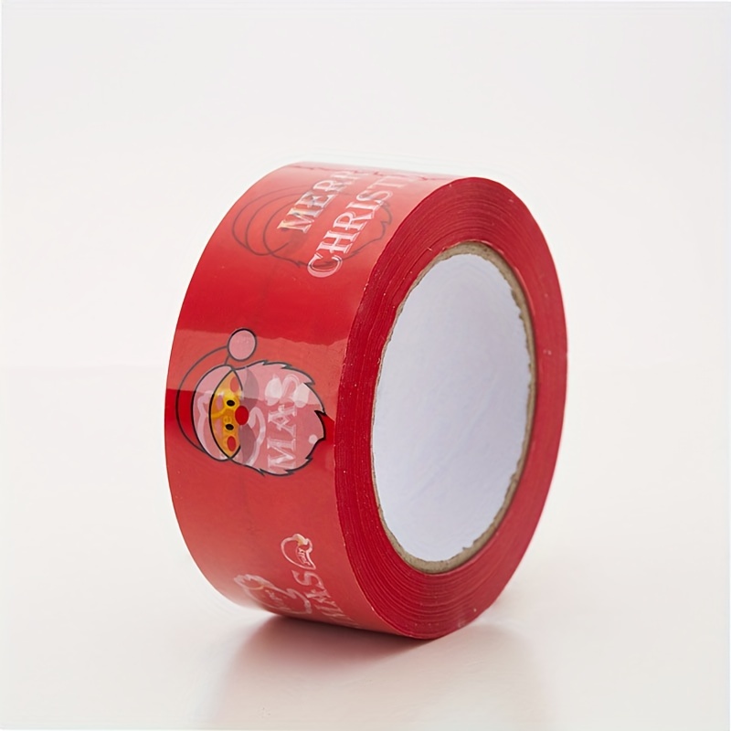 Christmas Red Packaging Tape Long And Wide Shipping Tape - Temu