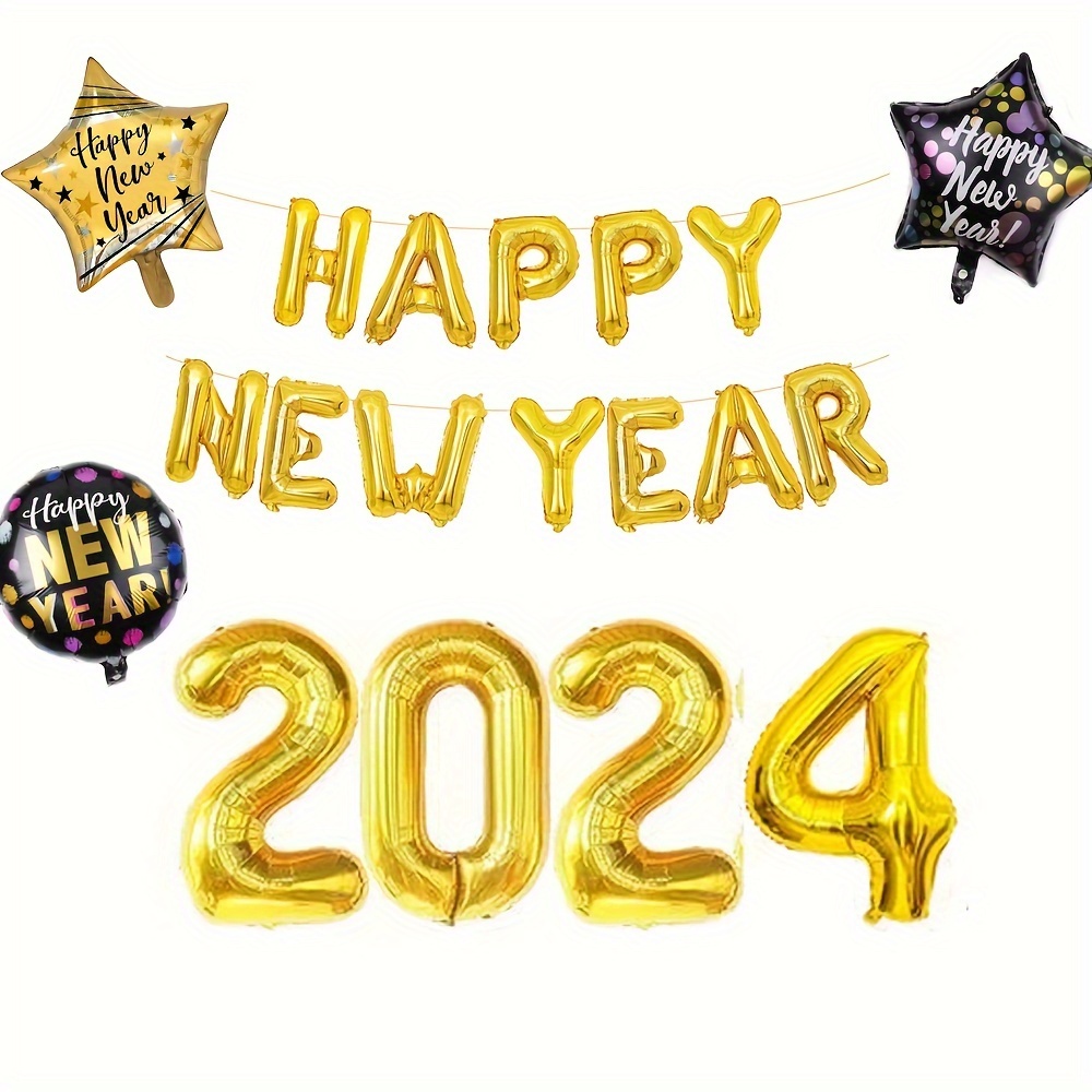 Décoration Nouvel an 2024, Kit de Ballon 2024 Deco Fete Nouvelle