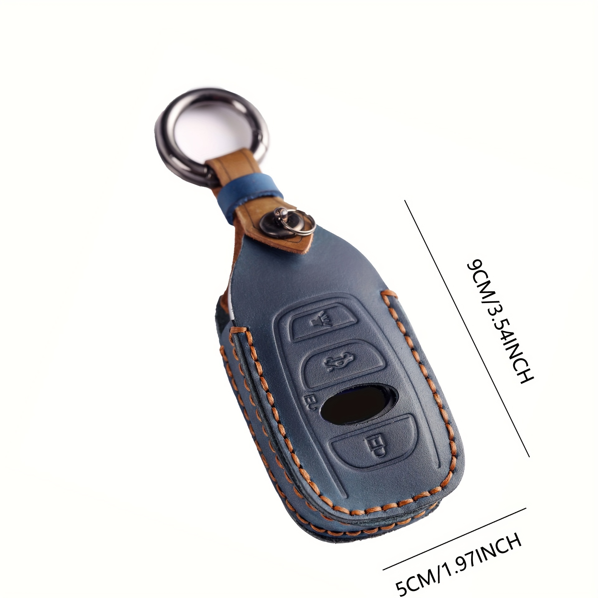 3/4 Tasten Echtleder Schlüsseletui Autoschlüssel Pack, Auto