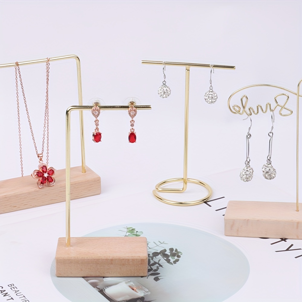 Classic Metal Golden Shape Jewelry Display Rack
