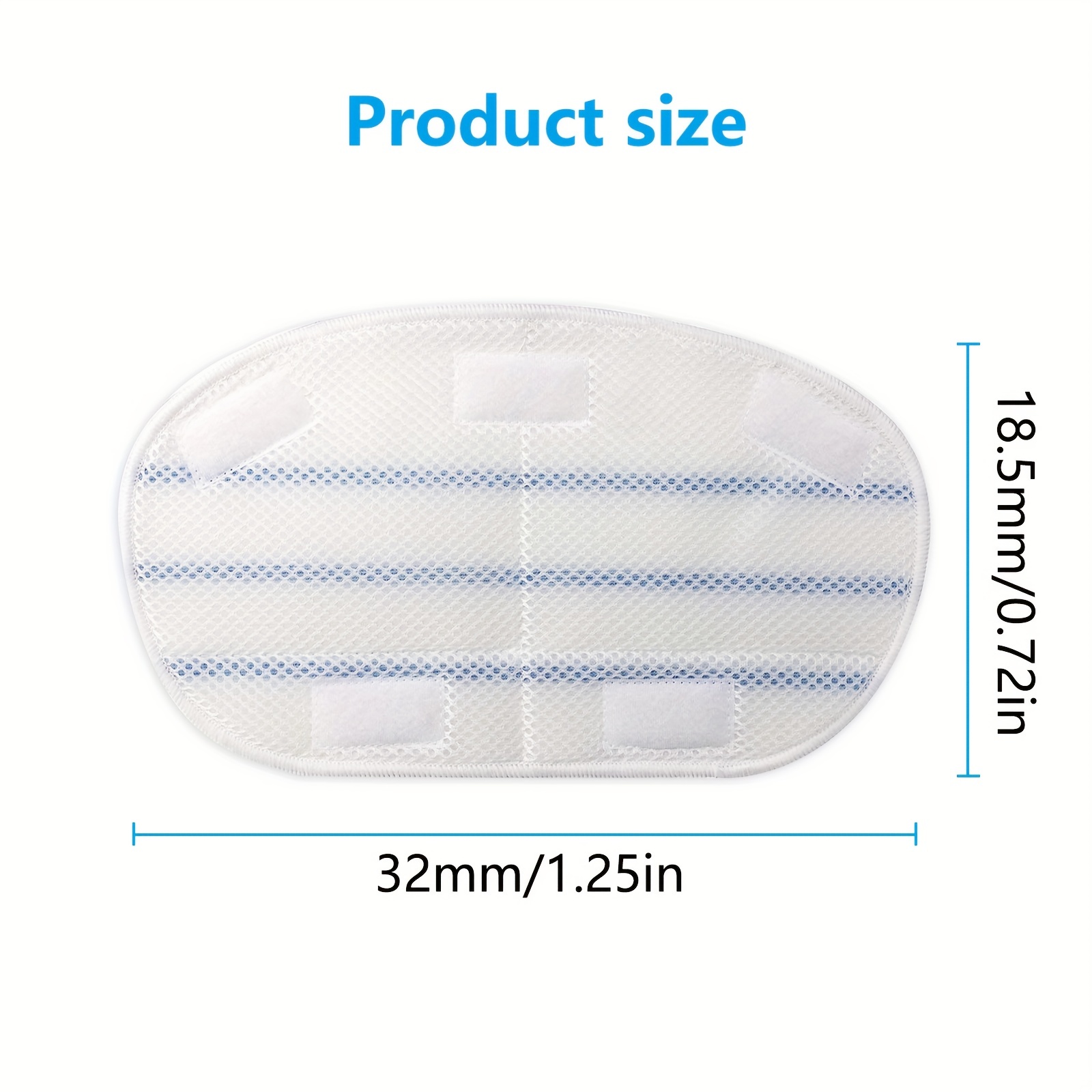 KEEPOW Steam Mop Pads Compatible with PurSteam Steam Mop Cleaner  10-in-1/ThermaPro 211, Washable/Reusable Microfiber Replacement Mopping  Pads, 5 Pack