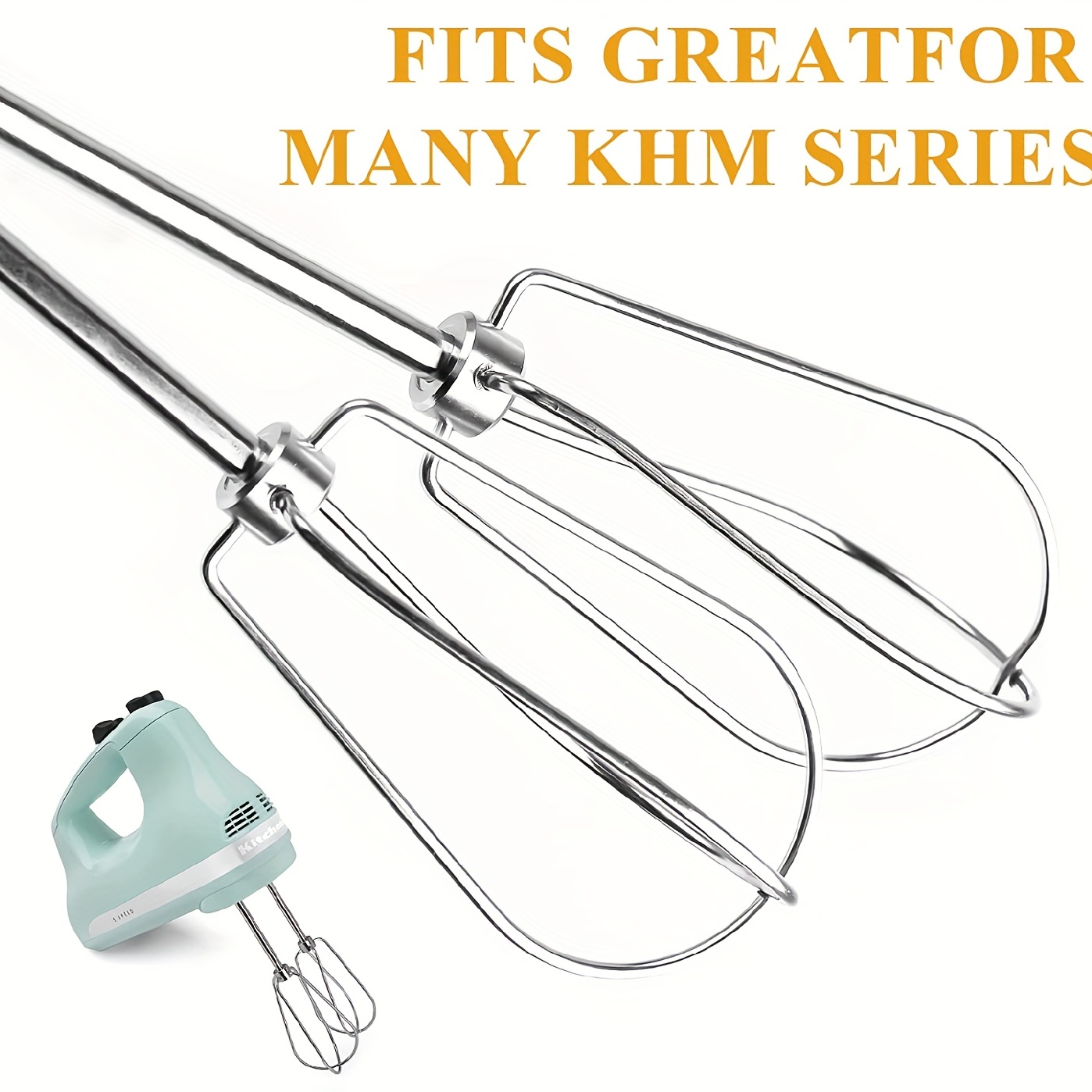 W10490648 Hand Mixer Attachment Beaters for KitchenAid KHM2B, AP5644233,  PS4082859 Replacements.