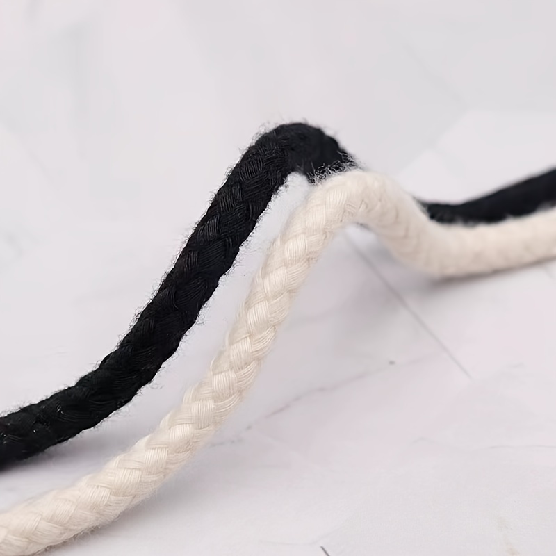 6 mm Linen Cotton Weaving Style Twisted Rope Shoelaces Low-top